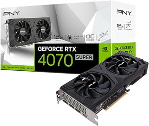 PNY GeForce RTX 4070 Super 12GB VERTO OC PCIe4.0 2Xbg 2t@ OtBbNXJ[h VCG4070S12DFXPB1-O VD8762