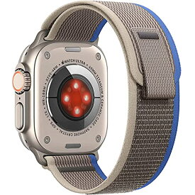 トレイルループ Apple Watch Ultra バンド 49mm アップルウォッチ バンド スポーツバンド 交換ベルト 軽量 伸縮ソフト 快適 iwatch バンド Apple Watch Series SE/8/7/6/5/4/3/2/1 42m