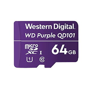 Western Digital EGX^fW^ WD Purple microSD J[h 64GB SC QD101 SDXC UHS-I A^ ĎJ [J[ۏ3N WDD064G1P0C K戵㗝X