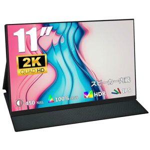 Acouto 2K oCj^[ 11C` XC11 Pro ڌy/Fጸ oCfBXvC ^ y XCb`pj^[ USB Type-C/Mini HDMI 2160x1440 QHD//Xs[J[/X^