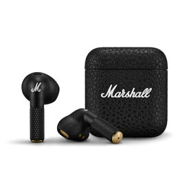 Marshall 完全ワイヤレスイヤホン Minor IV ブラック Bluetooth/Qi充電対応/通話対応 国内正規品