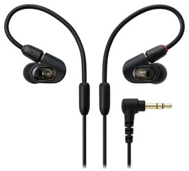 オーディオテクニカ ATH-E50 モニターイヤホン 有線 イヤモニ ゲーミング FPS 6.3mmヘッドホン端子変換プラグ付き キャリングケース付き 着脱ケーブル 国内正規品