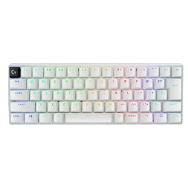 Logicool G PRO X 60 LIGHTSPEED ワイヤレス ミニ ゲーミングキーボード G-PKB-60-001LNWH リニア オプティカル GXスイッチ Bluetooth 日本語配列 LIGHTSYNC RGB 65時間 長時間 バ