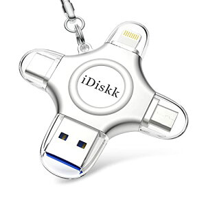 Apple MfiF 128GB iDiskk iPhone usb Lightning+USB A+Type-C+MicrofoCXɑΉ iPhone USB OttbV[ iDiskk iPad Android iPad