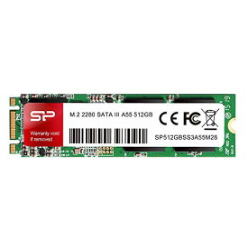 シリコンパワー SP Silicon PowerSSD M.2 2280 3D TLC NAND採用 512GB SATA III 6Gbps 3年保証 A55シリーズ SP512GBSS3A55M28