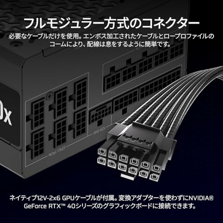 楽天市場】CORSAIR RM1000x 2024年モデル PC電源ユニット 1000W ATX3.1  
