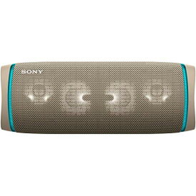 ソニー ワイヤレスポータブルスピーカー SRS-XB43 : 防水/防塵/防錆/Bluetooth/重低音モデル/マイク付き/ライティング機能搭載 / 最大24時間連続再生 2020年モデル / ベージュ SRS-XB43 C