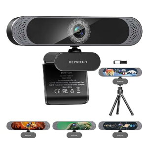 WebJ 4K I[gtH[JX 800f DEPSTECH EFuJ UHD掿 fA}CN ␳ USBڑ PCJ rfI`bg rfIc IC  MAC OS, Youtube, Skype,