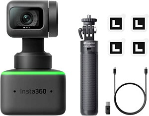 Insta360 LinkOrLbg WebJ 4K PTZEFuJ 1/2C`ZT[ AIǐ 3Wo WFX`[ HDR ʑI[gtH[JX IoZp Y[ vCoV[ی@\ mCY
