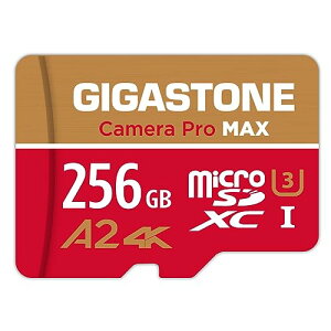 5Nۏ Gigastone }CNSDJ[h 256GB Camera Pro Max A2 V30 Ultra HD 4K rfI^ Gopro ANVJ X|[cJ 4KQ[mF 130MB/s SDXC UHS-I