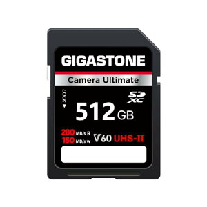 Gigastone SDJ[h 512GB UHS-II V60 U3 SDXC  [J[h, ő280MB/s, 4K UHD rfI Canon Nikon Sony Pentax Kodak Olympus PanasonicȂ