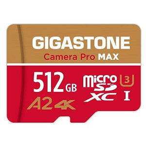 5Nۏ Gigastone }CNsdJ[h 512GB Camera Pro MAX 4K Ultra HD rfI^ Gopro ANVJ X|[cJ 4KQ[mF 160MB/s UHS-I A2 V30 U3