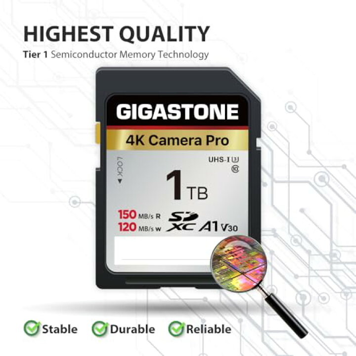 楽天市場】Gigastone SDカード 1TB V30 U3 SDXC 超高速 メモリーカード 