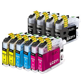 ejet LC211 LC211-4PK ブラザー 用 インク LC211 LC211BK 4色セット(合計10本) 大容量 残量表示 brother 対応 DCP-j968N DCP-J562N MFC-J737DN MFC-J837DN MFC