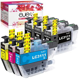 ejet LC3111 LC3111-4PK インク ブラザー 用 大容量 LC3111-4PK + LC3111BK (合計6本) brother 対応 J987N J582N J982N J978N J972N J973N J572N J577N
