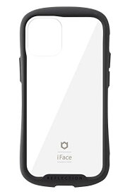 iFace Reflection iPhone 12 mini ケース クリア 強化ガラス (ブラック)