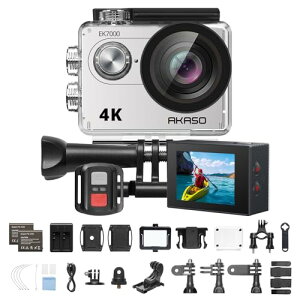 AKASO ANVJ EK7000 4K30FPS 20MP J WiFi O}CNΉ 30Mh HDMIo 170xLpY Rt 1050mAhobe[2t ANVJ EFAuJ Lx