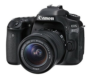 Canon �f�W�^����჌�t�J���� EOS 80D �����Y�L�b�g EF-S18-55mm F3.5-5.6 IS STM �t�� EOS80D1855ISSTMLK