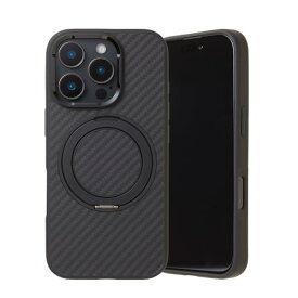 Deff ディーフ iPhone 16用 ケース カバー リング付き アラミド繊維 ワイヤレス充電 耐衝撃 (6.3inch 16Pro)