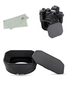 JJC メタル 正方形 レンズフード + フードキャップ Nikon Nikkor Z 40mm f/2 (SE) / Nikkor Z 40mm f/2 / Nikkor Z 26mm f/2.8 レンズ 用 Ф52mmフィルターインストール可能 ア