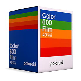 Polaroid(ポラロイド) インスタントフィルム Color film for 600 – x40 film pack カラーフィルム 40枚入り フレームカラー白 (6013)