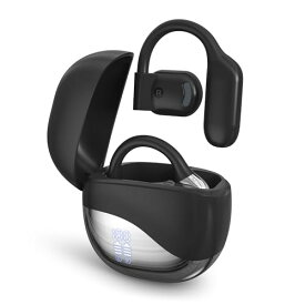 イヤホン Bluetooth 2024音質特化モデル オープンイヤー型 ワイヤレスイヤホン 耳を塞がない 耳掛け式 イヤフォン 骨伝導の革新 業界トップ音質 指向性音伝送技術 残量表示 音漏れ抑制 日本語音声 58時間連続再生 急速充電 iOS/An