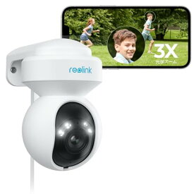 Reolink 防犯カメラ 屋外 3倍光学ズーム WiFi 2.4/5GHz対応 500万画素 自動追尾 人/車両/動物検知 PTZ 360 全方位 カラー暗視 ワイヤレス 監視カメラ 音光威嚇 タイムラプス センサーライト 遠隔監视 常時録画 SDカ