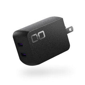 CIO NovaPort DUO 65W USB-C 2ポート 充電器 世界最小級 NovaIntelligence NovaEngine搭載 ACアダプター type-c 67W PD 急速充電器 ノートPC Macbook iPhone 16