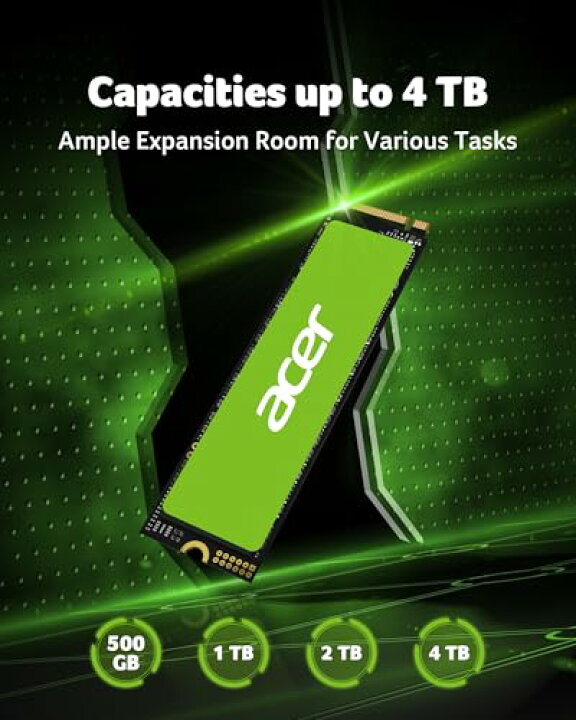 楽天市場】Acer M.2 SSD 4TB FA200 NVMe1.4 2280 PCIe Gen4 4 超高速 