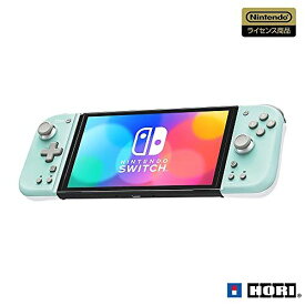 【新品】 グリップコントローラーFit for Nintendo Switch ミントグリーン×ホワイト