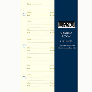 ラング社 アドレスブック・レフィル