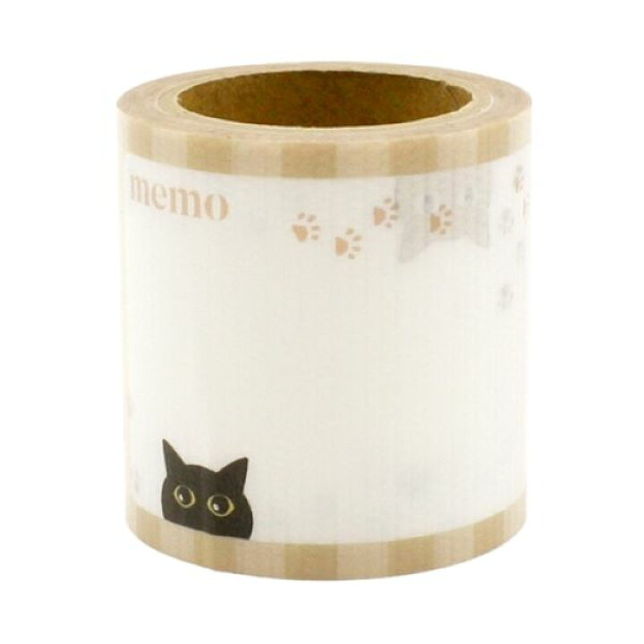 楽天市場】猫のデザイン養生テープ ひょっこりねこメモ : 猫グッズMIMIKOBO