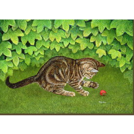 【ディッツ】猫のブランクノートカード　ストロベリー・キトンズ