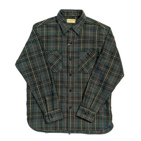 SUGAR CANE/シュガーケーン TWILL CHECK WORK SHIRT ツイルチェック 長袖フランネルシャツ SC29153 グリーン