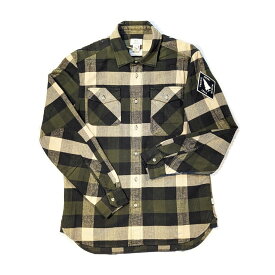 WOOLRICH ウールリッチ FLANNEL SHIRT チェックシャツ　ブラウン