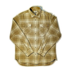 WOOLRICH ウールリッチ FLANNEL SHIRT チェックシャツ　長袖シャツ イエロー