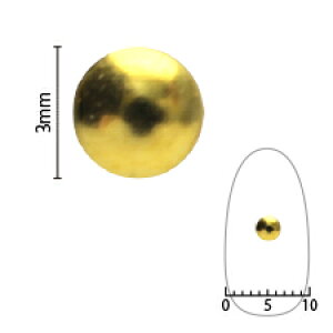 SHAREYDVA �X�^�b�Y �S�[���h 3mm 50P �l�C���A�[�g �l�C���p�[�c ���^���X�^�b�Y ���^���p�[�c �l�C���p�i