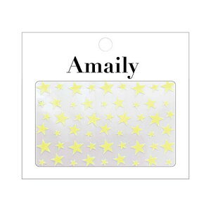 Amaily ネイルシール No.5-32 星(蛍光イエロー) ネイルアート ネイルシール セルフネイル ネイルパーツ ジェルネイル ネイル用品