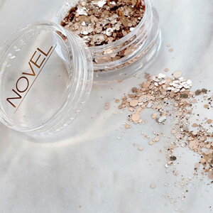 NOVEL Matte beige sand glitter shine mF lCA[g WFlC lCA[g  Ob^[ pE_[