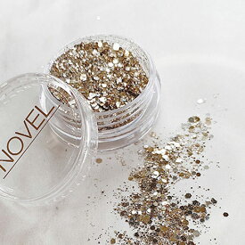 NOVEL Original glitter(champagne gold)1.7g 1145 ノヴェル ネイルアート ジェルネイル ネイルアート ラメ グリッター パウダー