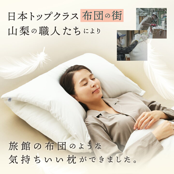 楽天市場】ふとんでまくら premium 満 みちる 羽毛枕 ダウンピロー 