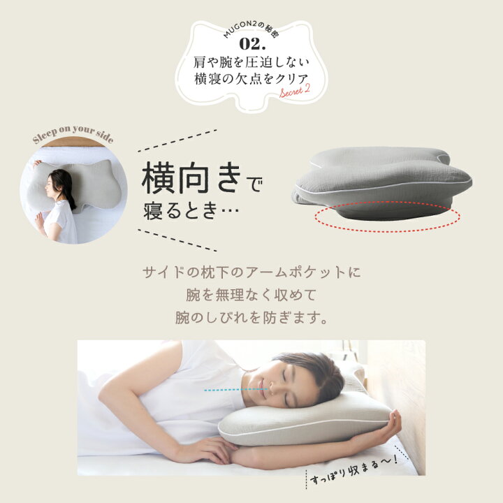 楽天市場】☆10％OFFクーポン☆ 横寝枕 MUGON2 SU-ZI ( スージー ) 枕  