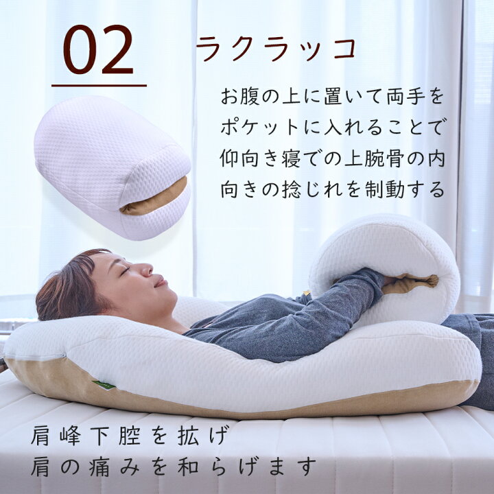 楽天市場】LACUTE ラクーテ 抱かれ枕 四十肩 五十肩 専用枕 抱き枕 