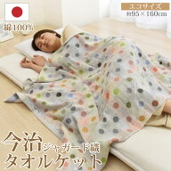 【6/15 全品ポイント10倍】今治タオル タオルケット ハーフケット 綿100% 日本製 洗える ジャガード織 エ…