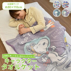 お昼寝ケット タオルケット 新色 キャラクター シングル おぼろプリント マイヤー織り 80×110cm ふわふわ 綿混 吸水速乾 年中 お昼寝 保育園 幼稚園 肌に優しい 丸洗いOK オールシーズン ミッキー スヌーピー グッズ プレゼント