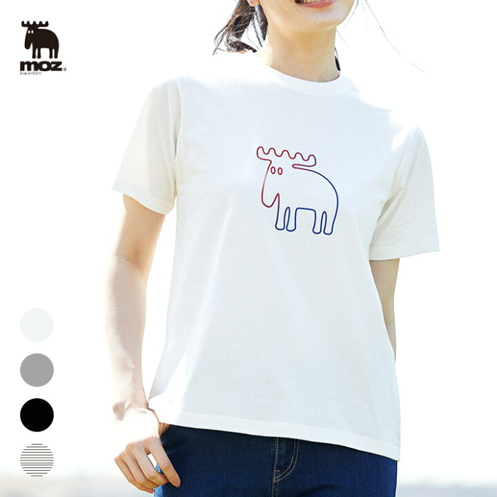 楽天市場】moz sweden センターエルク レギュラーシルエット Tシャツ 