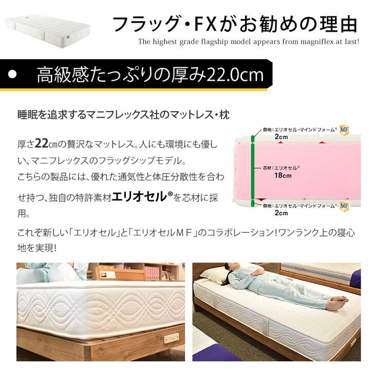 楽天市場】【訳あり特価 数量限定】マニフレックス フラッグFX 