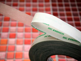 DIC リサイクル部材用 両面接着テープ #8800CH 20mm幅×50m巻　1本金属、プラスチック、発泡体等への接着性、曲面接着部での耐反発性に優ています