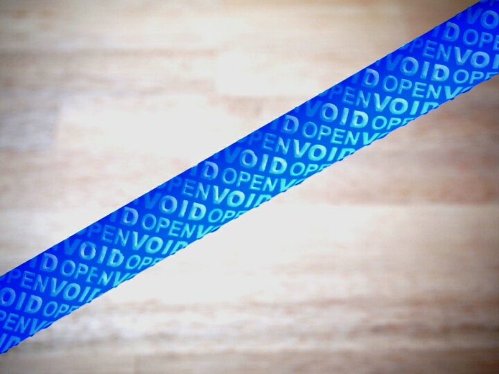 楽天市場】【セキュリティテープ 青色 (非転写型・剥離紙付き) 20mm幅×20m巻 1本】「VOIDマーク」 : ねんちゃくテープ屋
