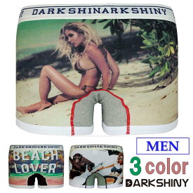 ボクサーパンツ TROPICALRESORT メンズ下着ビーチと美女 アンダーウェア DARKSHINY【MEN：BEACH＆美女】